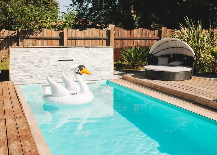 Dream Landes Piscine Temperee-jacuzzi-5 Parentales Villa *