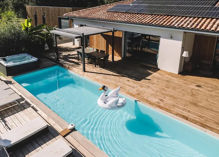 Dream Landes Piscine Temperee-jacuzzi-5 Parentales Villa *