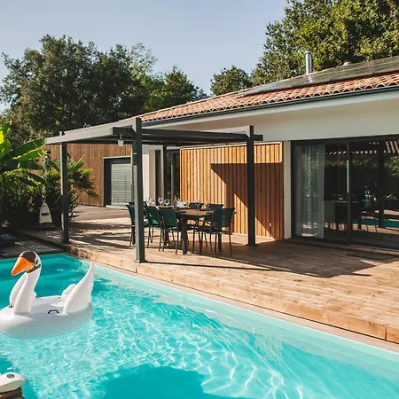 Dream Landes Piscine Tempérée-jacuzzi-5 Parentales Villa *